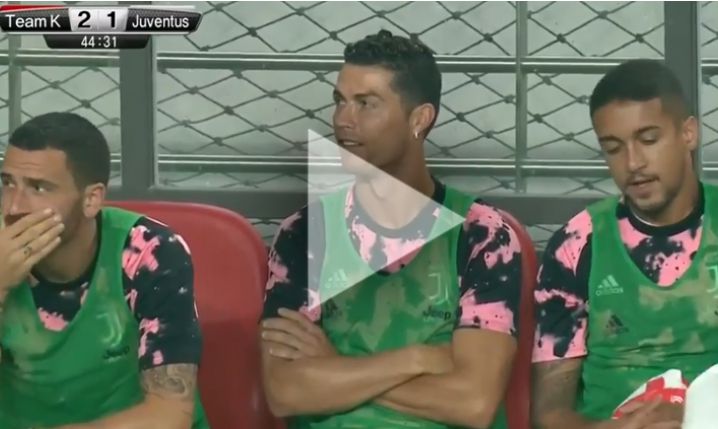 REAKCJA Ronaldo na kopię jego cieszynki przez rywali... :D [VIDEO]